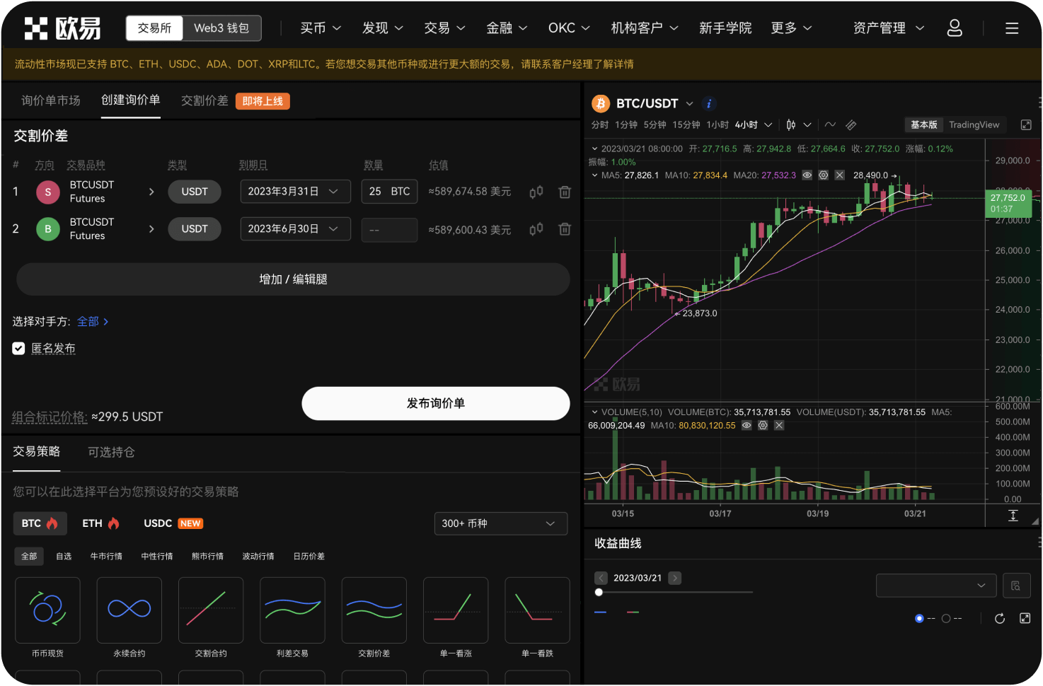 合约交易平台支持哪些订单类型